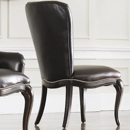 Tufted Leather Dining Side Chair
